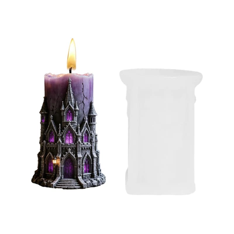 Décoration de bureau Dark Fantasy, bougies artisanales, cadeau, aromathérapie, moules DIY, style châ