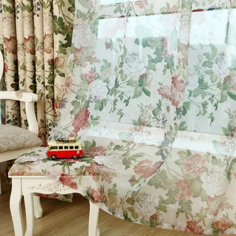 Rideaux de Style campagnard européen et américain, pour salon, chambre à coucher, salle à manger, ba