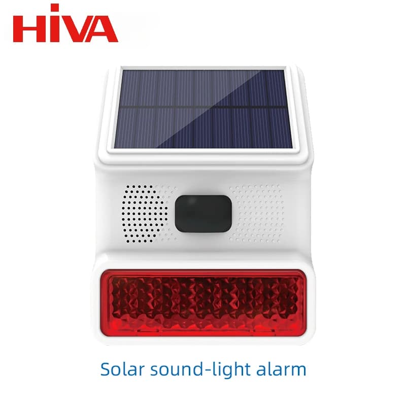 HIVA système d'alarme étanche sans fil radiofréquence 433 MHz alarme de lumière stroboscopique solai