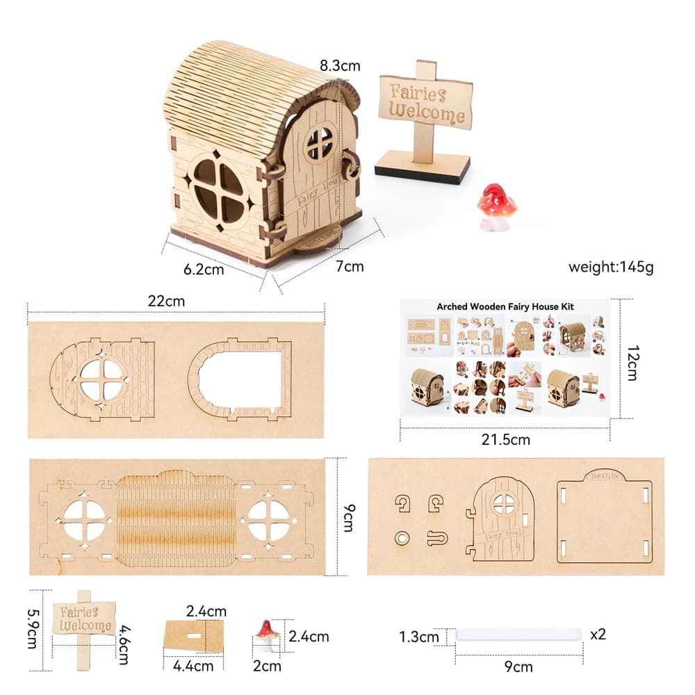 Maison de poupée en bois, mini décorations pour la maison, maison en bois à assembler soi-même, mais