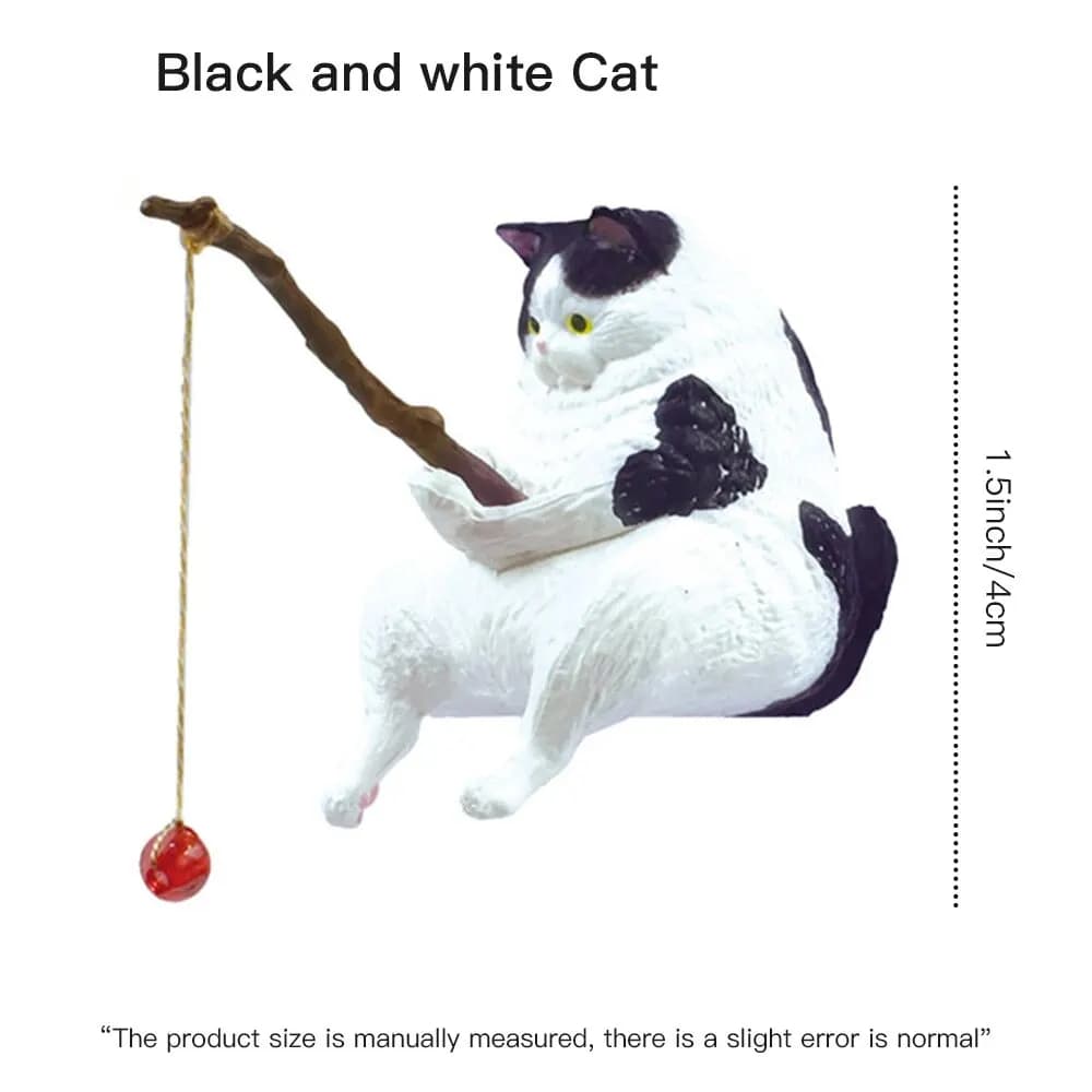 Aquarium pêche chat suspendu paysage créatif bureau ornements pêche amusant Mini décoratif Micro-pay