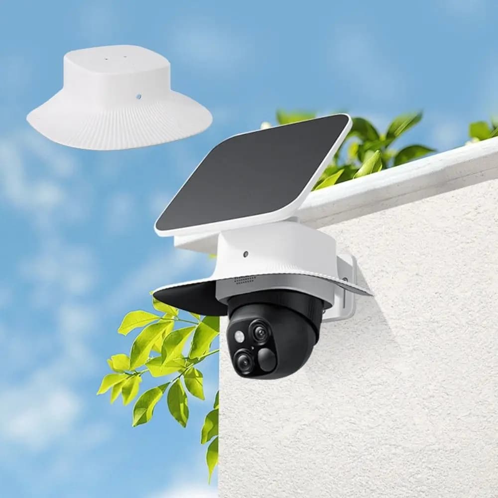 Housse de protection blanche pour caméra de sécurité, résistante aux intempéries, résistante aux UV,