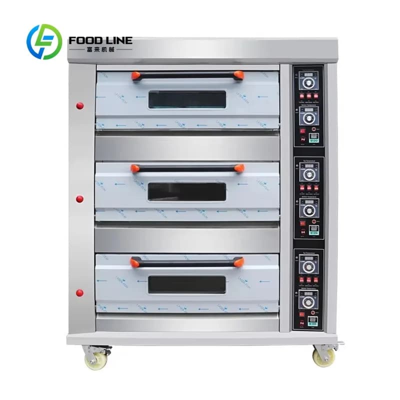 Four combiné gaz-électrique commercial personnalisé multifonction avec garantie pour l'hôtellerie, l