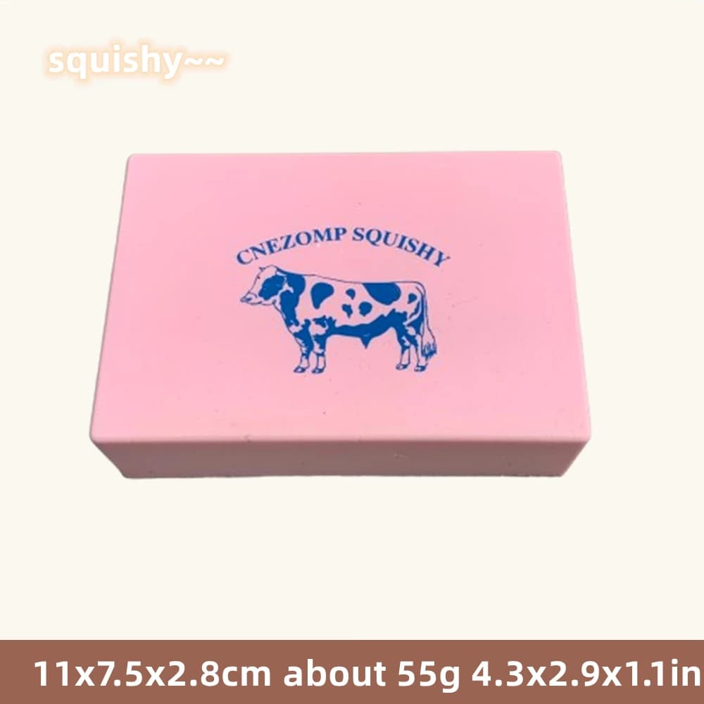 Mochi-Présentoir de Snack Rond à Rebond Lent, Accessoire avec Impression de Fromage Traditionnel de