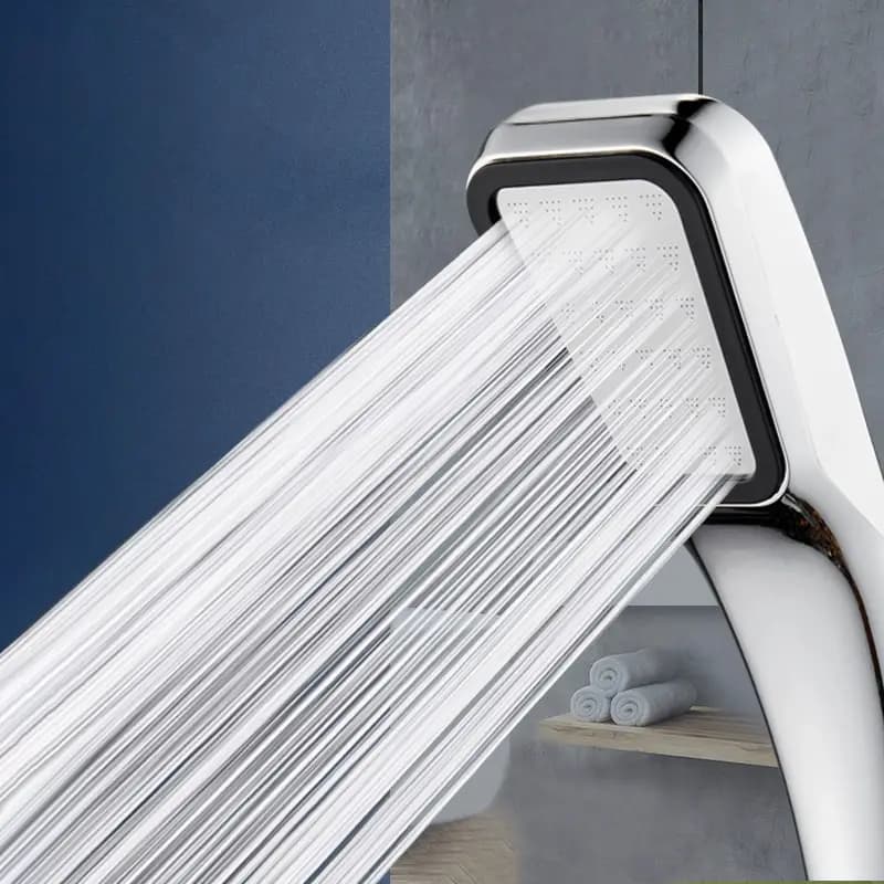 Pommeau de douche pressurisé à 300 trous, carré, économie d'eau, buse de pulvérisation de pluie, acc