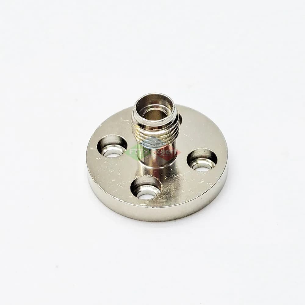 Prise à fibres optiques SMA905, connecteur SMA, Base métallique circulaire, prise métallique SMA905