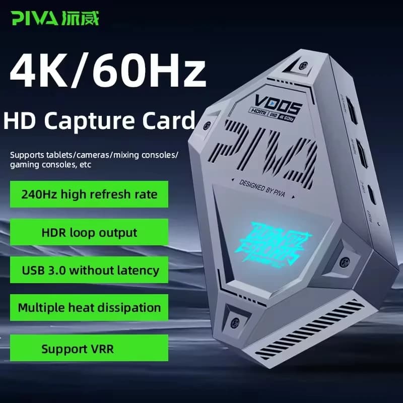 Carte de capture vidéo PIVA VD05 pour la diffusion en direct de jeux haute définition, 4K60HZ