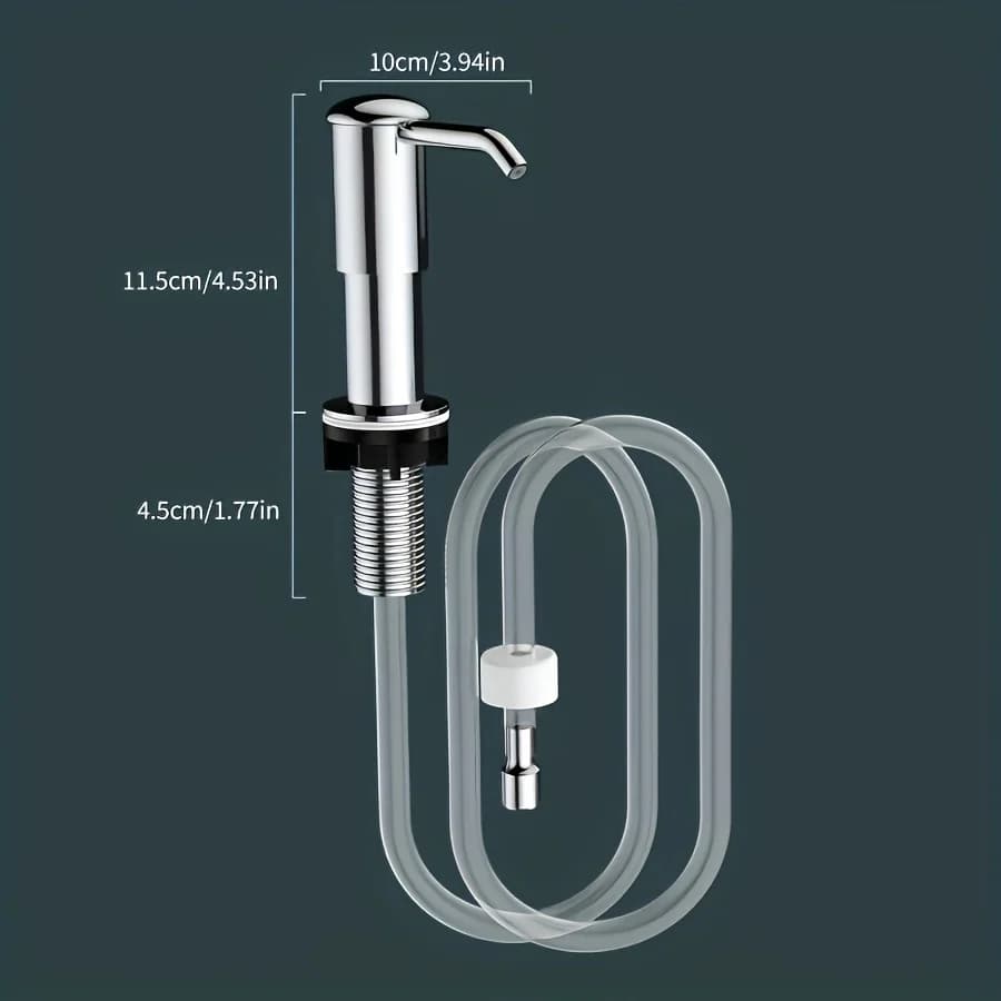 Distributeur de liquide vaisselle amélioré pour évier de cuisine, extenseur de distributeur de savon