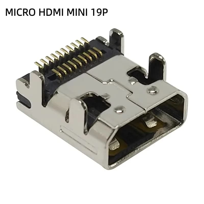 5 pièces MINI MICRO HDMI 19 broches SMT prise haute définition Miniature prise vidéo haute définitio