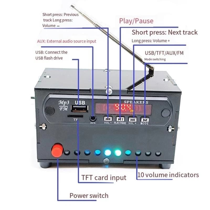 soudure Radio FM projet électronique pour débutants adultes enfants 87-108MH