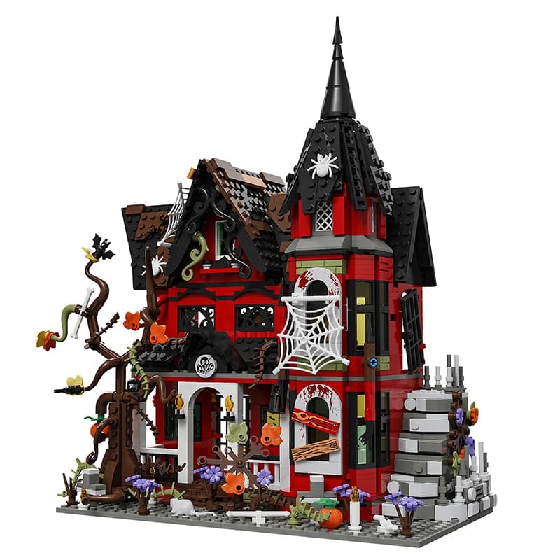 Ensemble de blocs de construction MOC Maison Hantée 1249 pièces, Briques de construction Horreur et