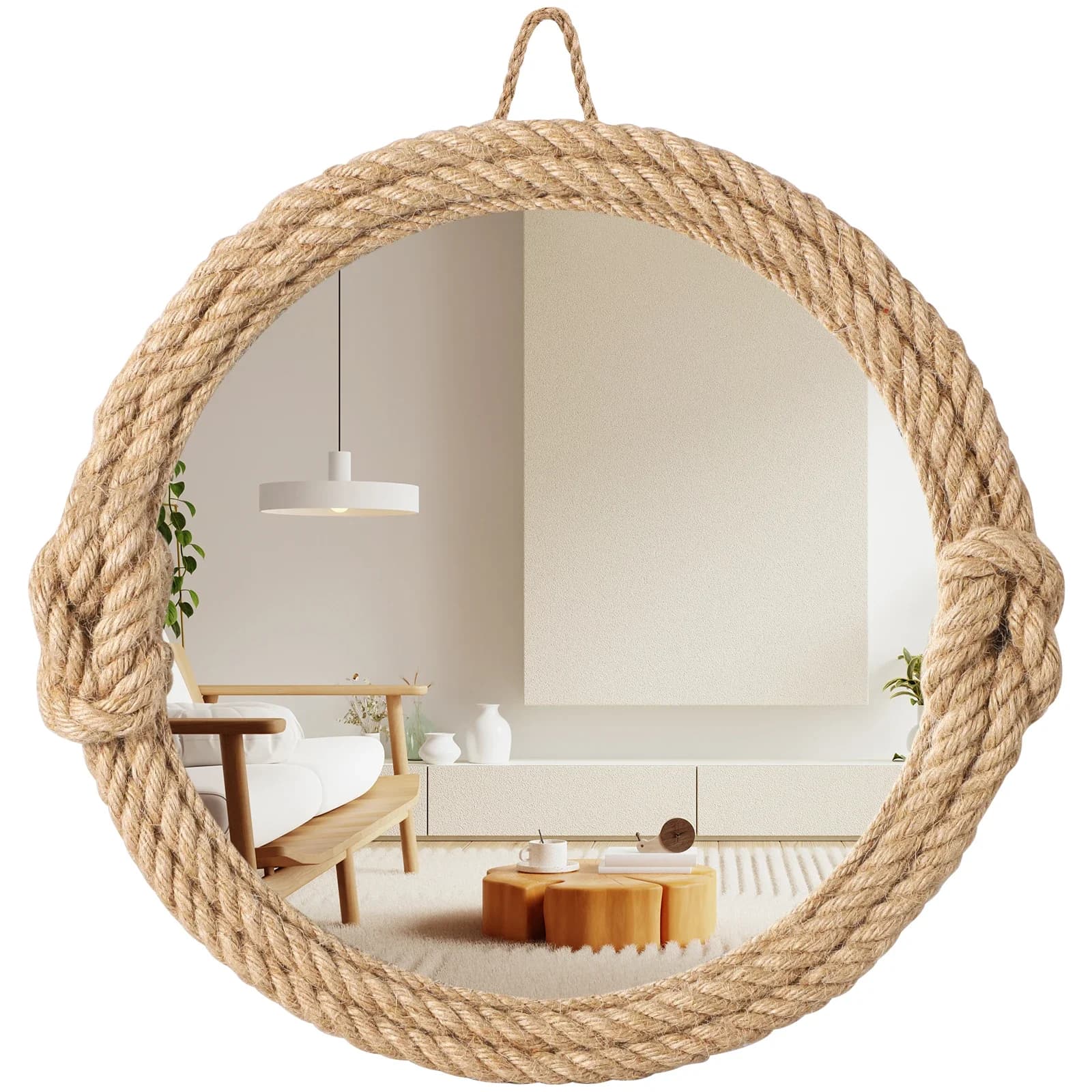 Miroir suspendu nordique créatif, décoration de maison, mur suspendu, canapé, porche, style chez l'h