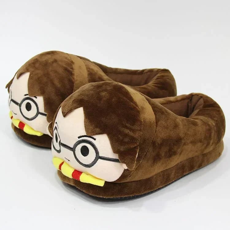 Harries Potters – pantoufles d'hiver en peluche, chaudes et épaisses, en coton, pour Couple d'intéri