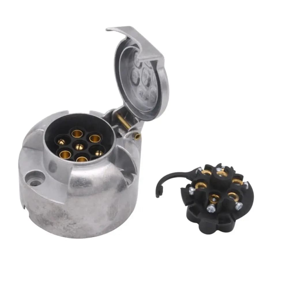 Connecteur à 7 broches, prise de remorque, prise de câblage ronde robuste, barre d'attelage 12V, pri