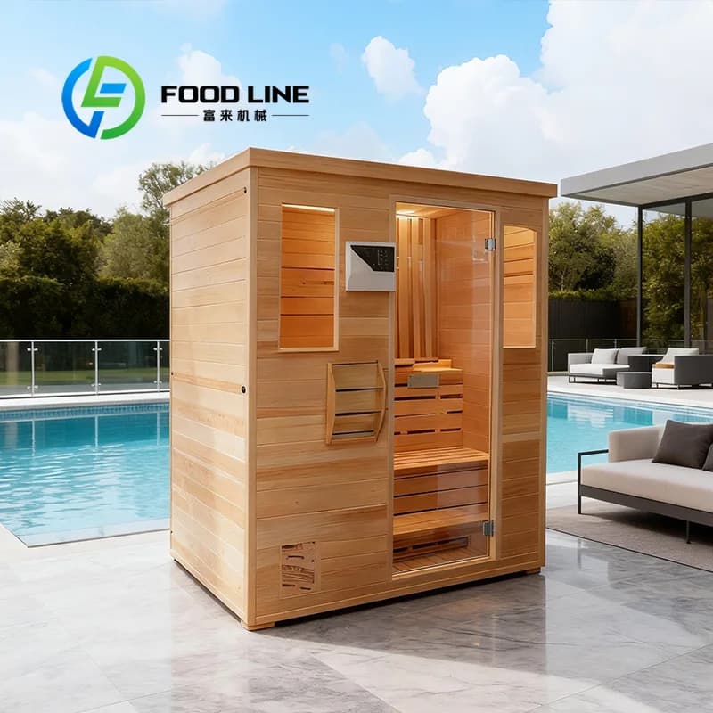 Sauna extérieur grande capacité, espace multi-personnes, adapté aux rassemblements familiaux, aux fê