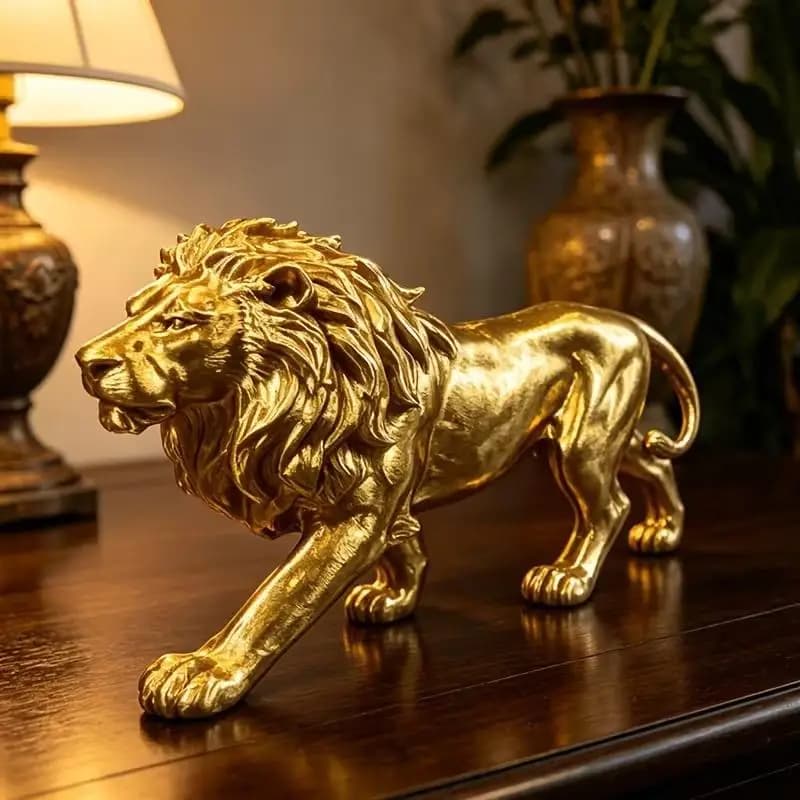 Figurine de lion imprimée en 3D pour la maison, le bureau, la bibliothèque, décoration créative de b