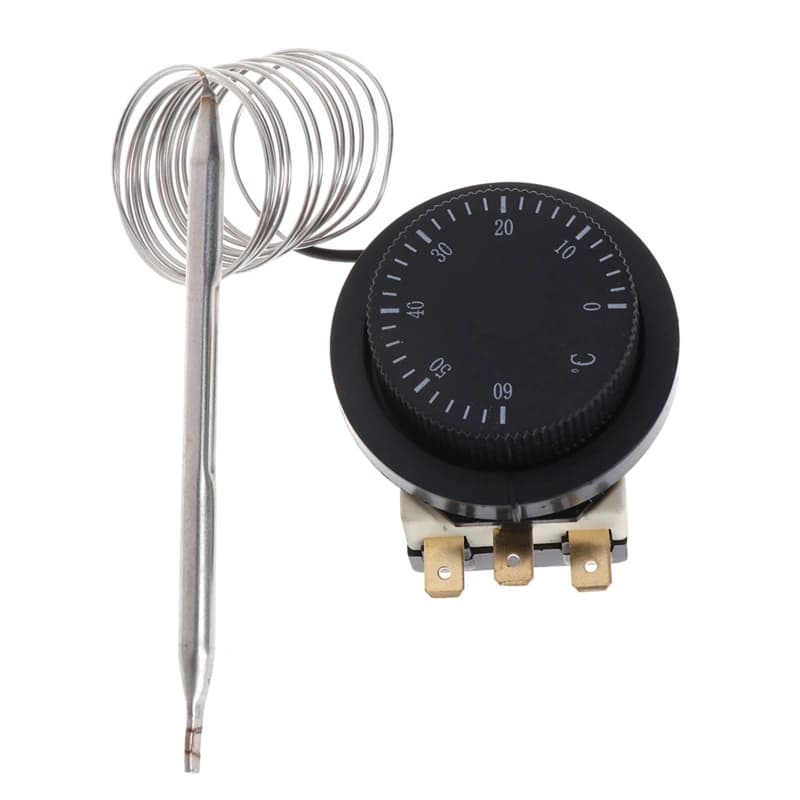 Commutateur contrôle température 0-60 ℃, Thermostat capillaire contrôlé, Durable