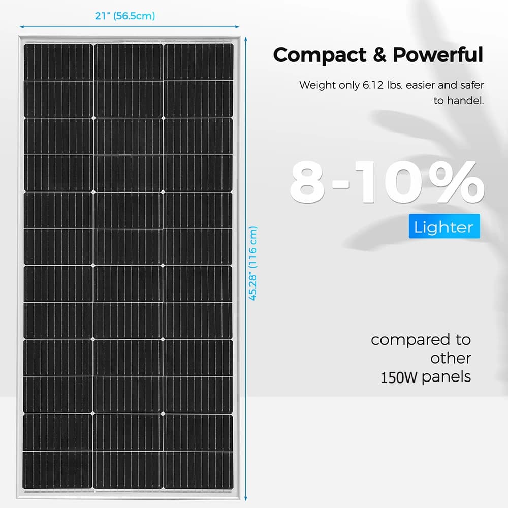 Boguang 150W 18V Panneau Solaire Léger Module PV Cellule d'Alimentation Chargeur Photovoltaïque pou