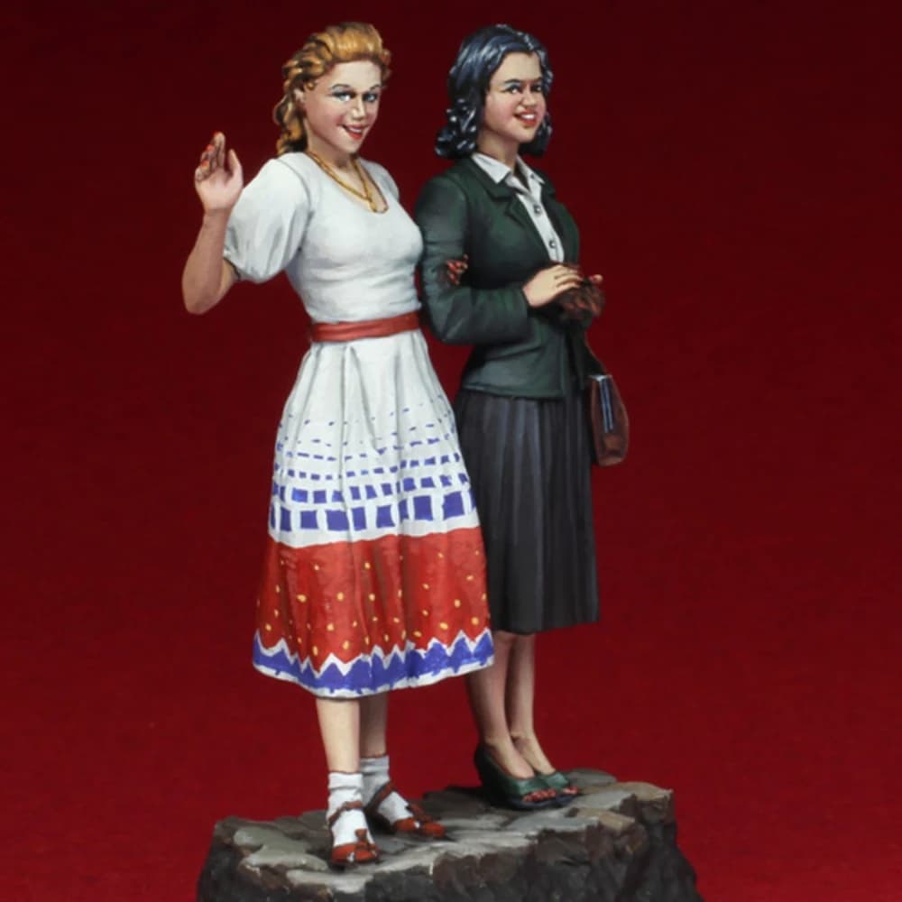 Kit de figurine en résine non peinte, fille de Paris d'échantillons, GK non assemblé et non peint, 7
