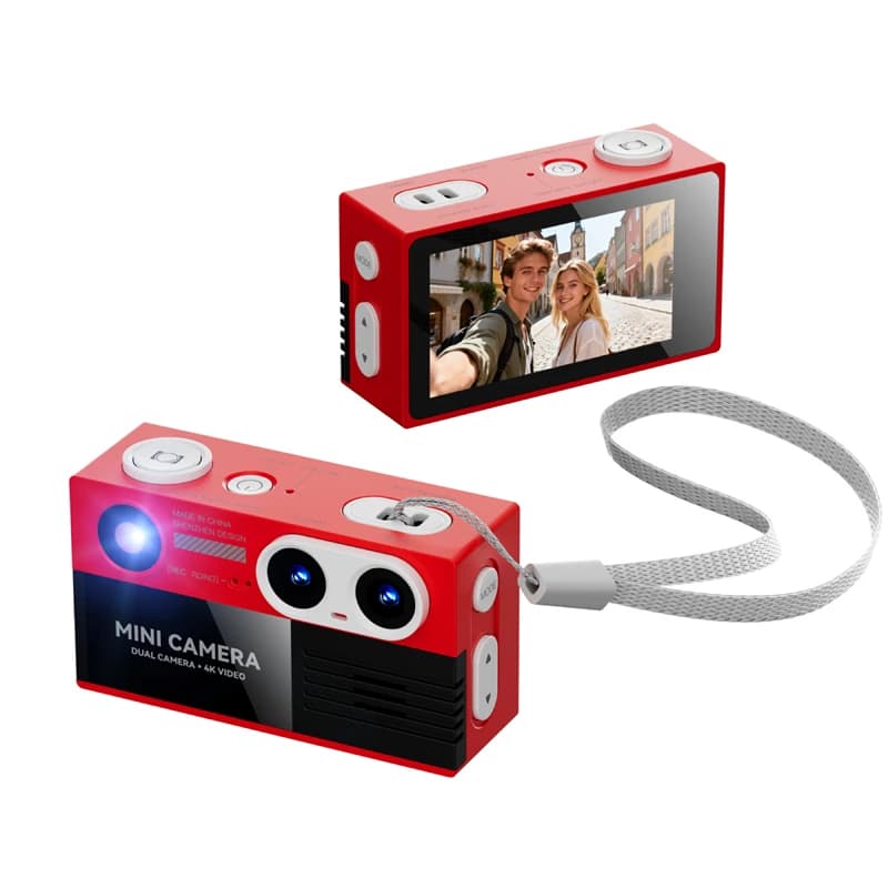 Caméra miniature portable Lenovo G9 4K 500MP HD : élégante caméra à double objectif pour étudiants a