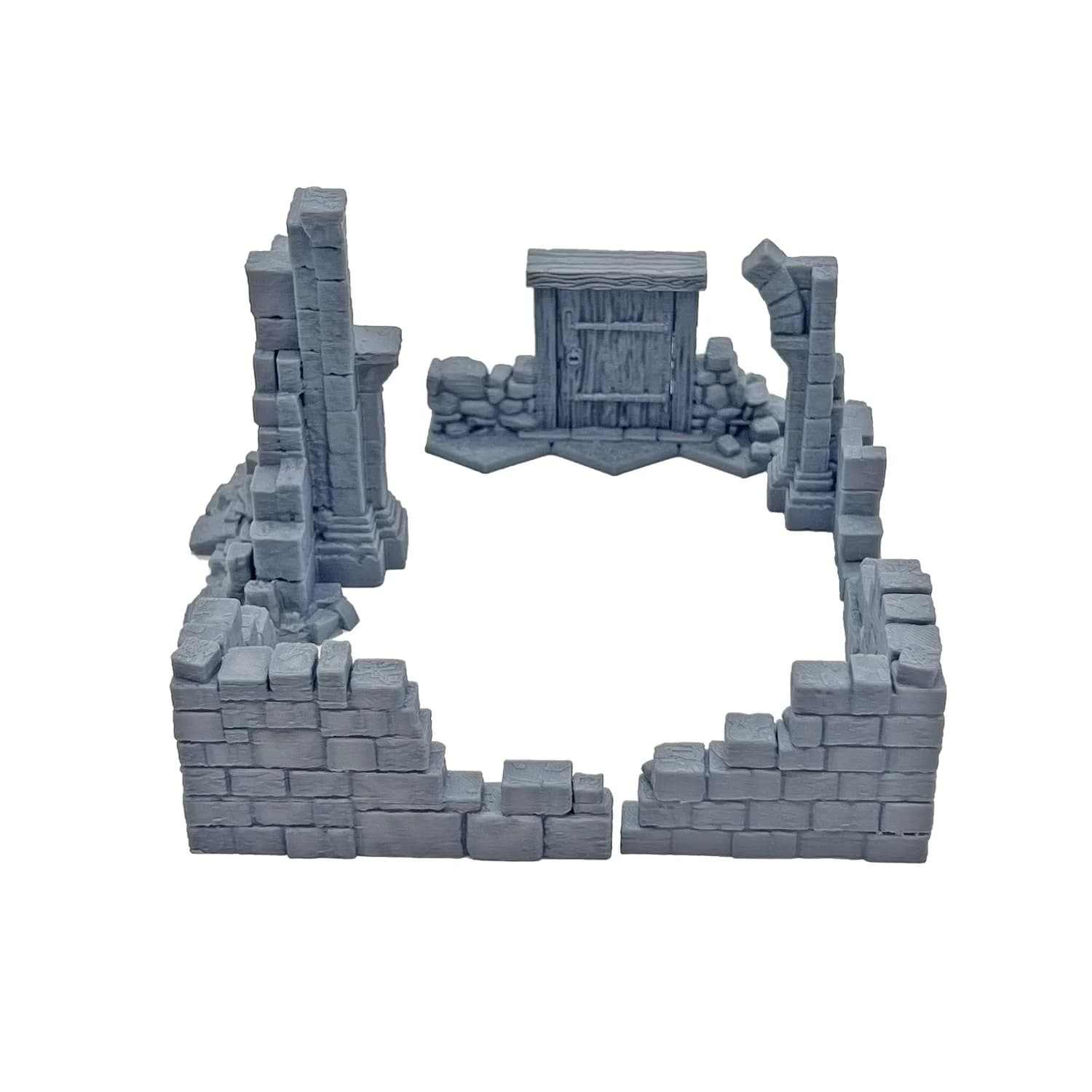 Ensemble de ruines de chapelle d'église gothique, pour bâtiment de paysages de Terrain de Wargaming