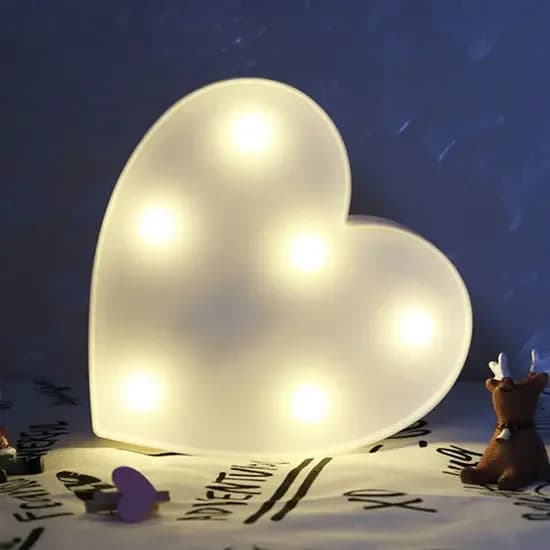 LED amour coeur lampe fête de mariage romantique rouge rose veilleuse ornement anniversaire noël déc