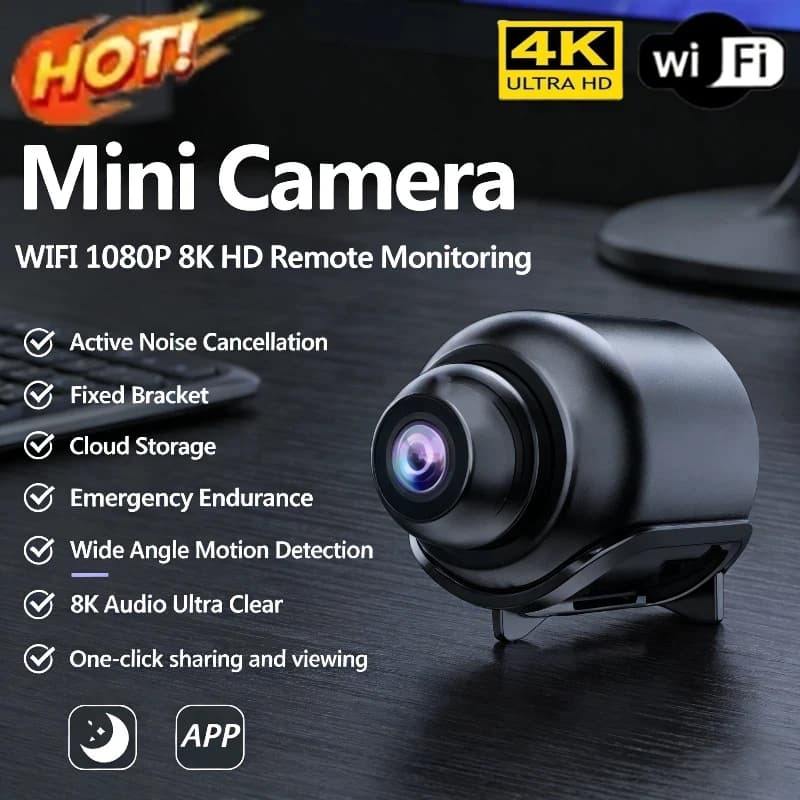 Mini caméra 1080P sans fil, surveillance vidéo, vision nocturne, détection de mouvement, caméscope,
