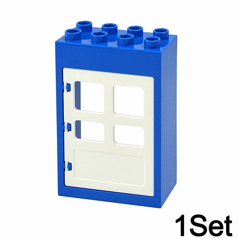 Duploes – blocs de Construction à grosses particules, pièces de maison, accessoire, fenêtre, mur, to
