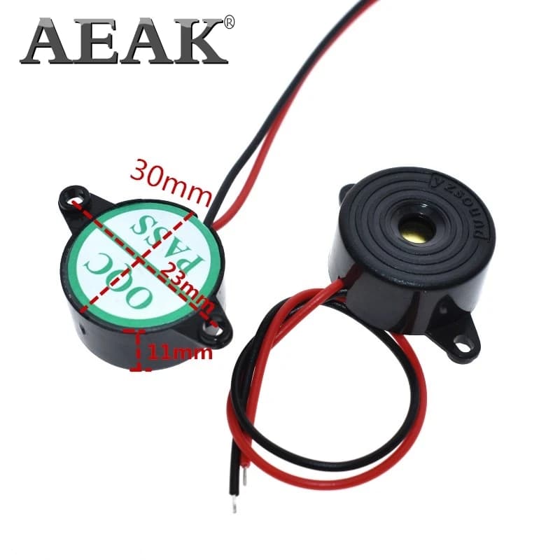 Alarme à haut décibel 95DB DC 3-24V 12V, bip électronique, bip intermittent continu pour voiture Ard