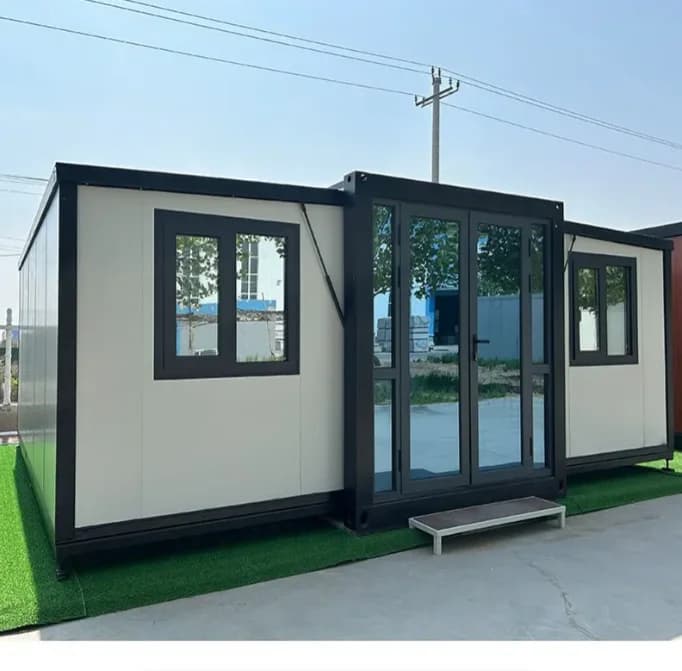 Maison conteneur préfabriquée modulaire extensible, mini-maison mobile, cabine de vie, bureau, abri