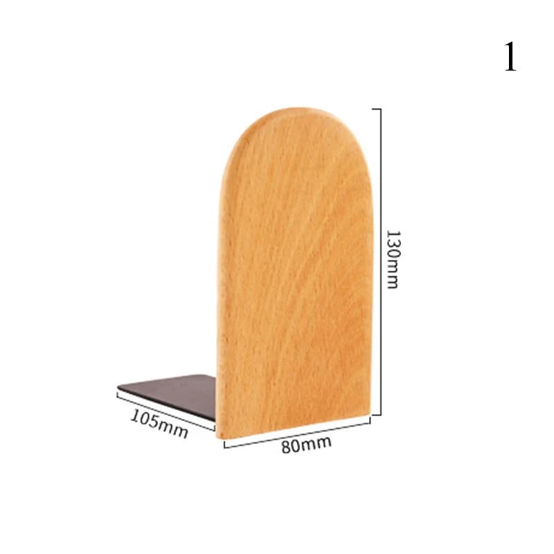 Supports de Livres en Bois Naturel – Organisateur de Bureau et de Maison – Serre-Livres de Bureau –