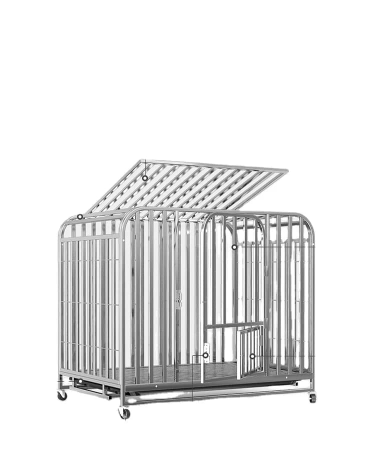 Maison pour animaux de compagnie, Version épaissie de haute qualité, Cage pour chien, Cage en fer