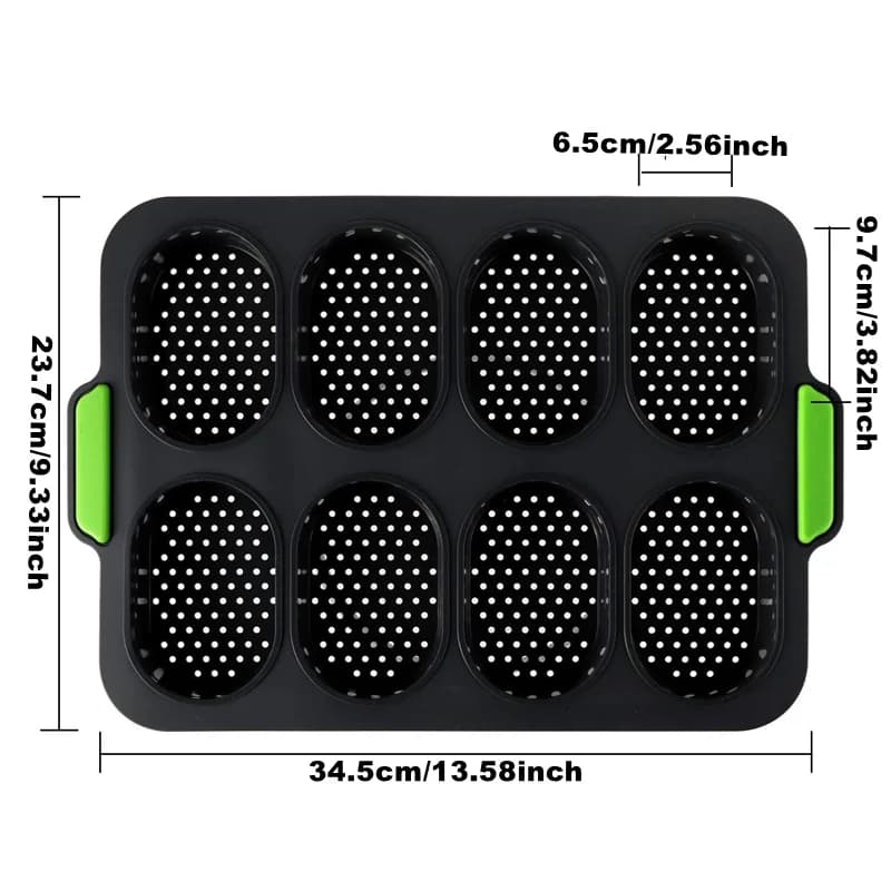 Moule à chignon à Hamburger antiadhésif en Silicone de qualité alimentaire, poêle à pain, poêle à Ba
