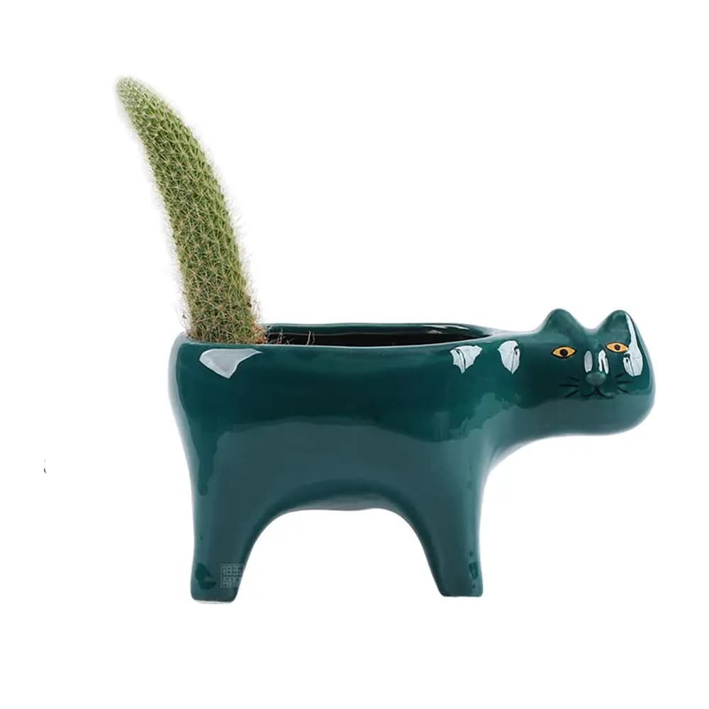 Pot de plantes Cactus en céramique, mignon, jardin, salon, balcon, Pot de fleur, conteneur de plante