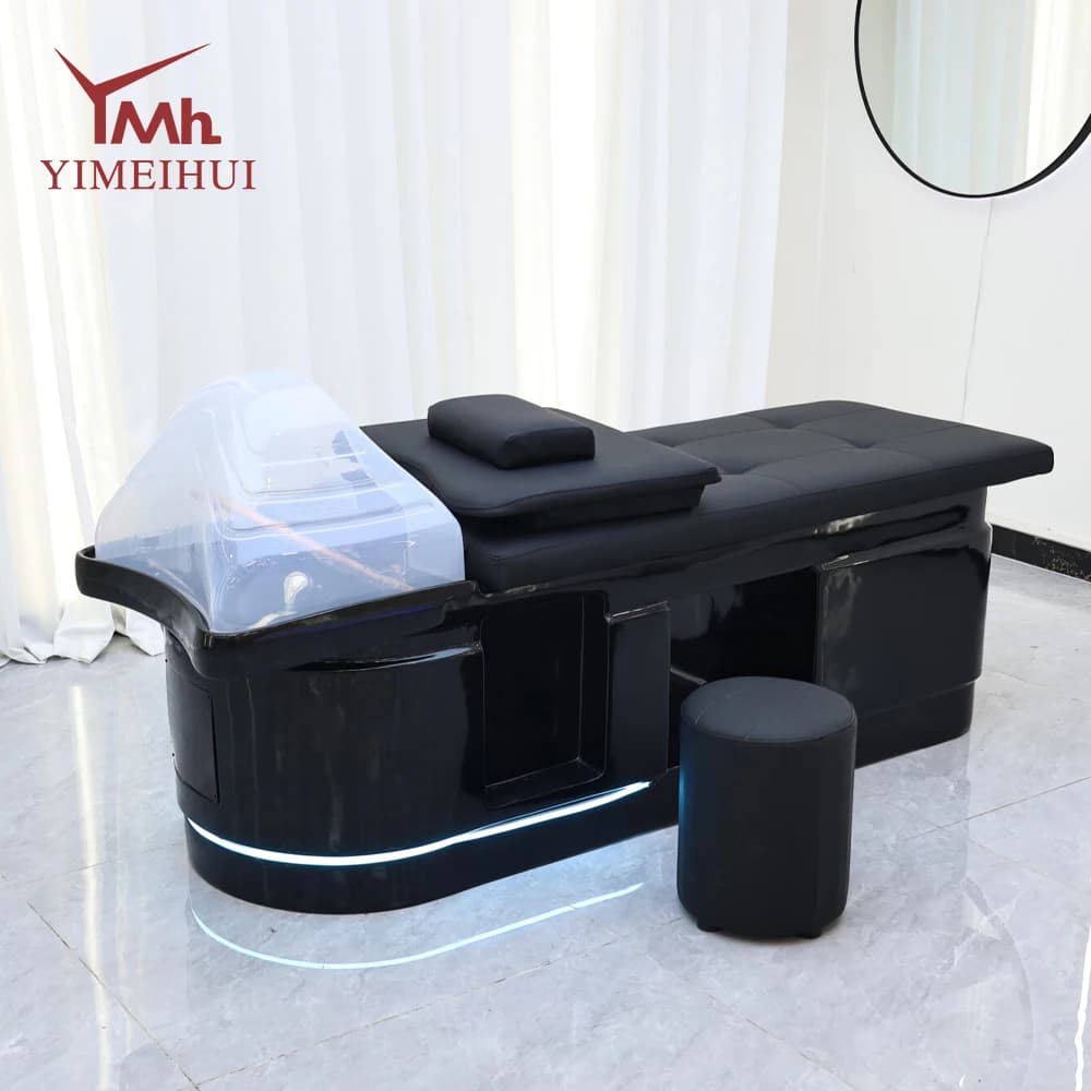 Lit de Spa japonais avec Circulation d'eau et Fumigation pour Salon, lit de Massage pour lavage des