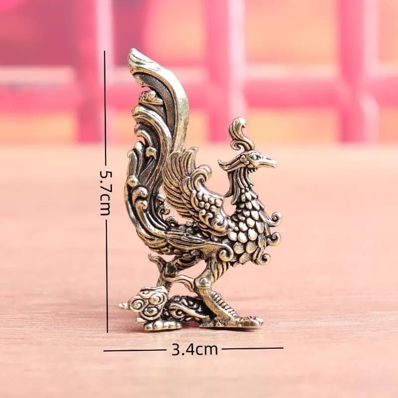 NOUVEAU Figurine Phénix Décoration d'intérieur Phénix aux Ailes Étendues Décoration de Bureau Figuri