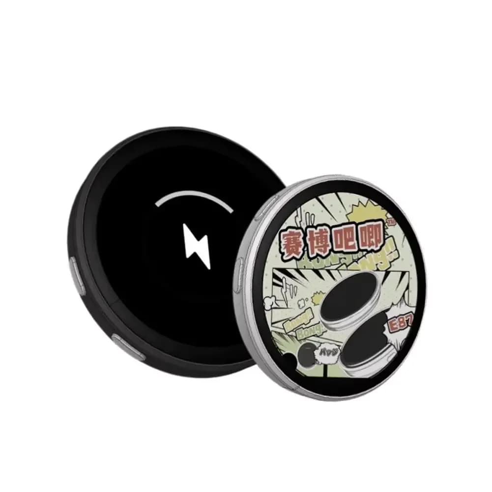 Badge numérique intelligent à écran pixelisé sur le thème de l'anime – Badge E-Badge pour sacs à dos