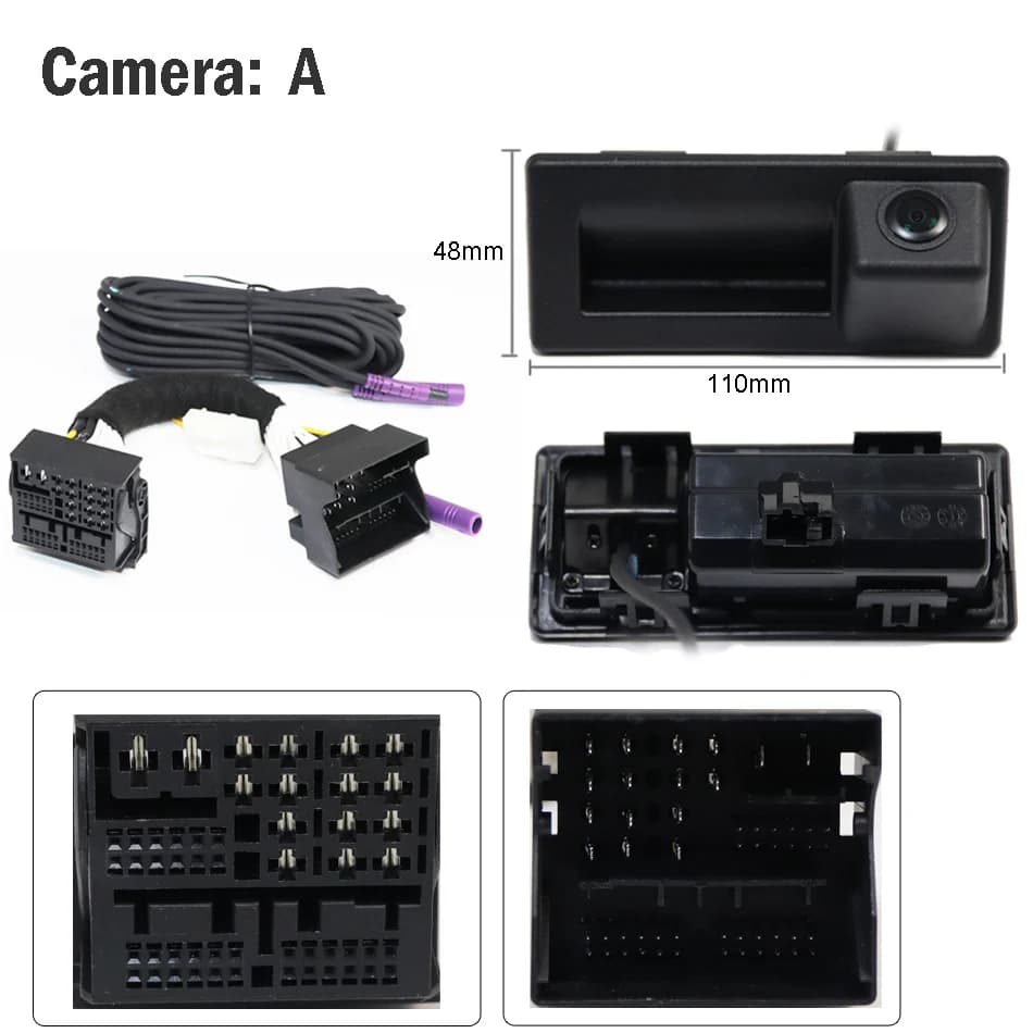 Caméra de recul pour voiture, MQB PQ MIB, CanBus, VW, Skoda Octavia 2, 3, A5, Fabio Ye ti Superb, Au