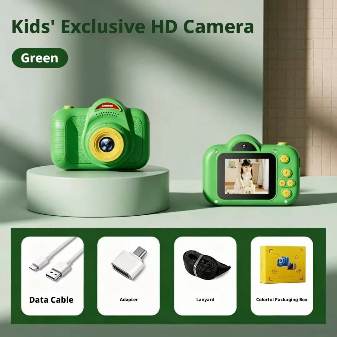 Appareil photo pour enfant, enregistrement vidéo Full HD 1080P et prises de vue quotidiennes nettes,