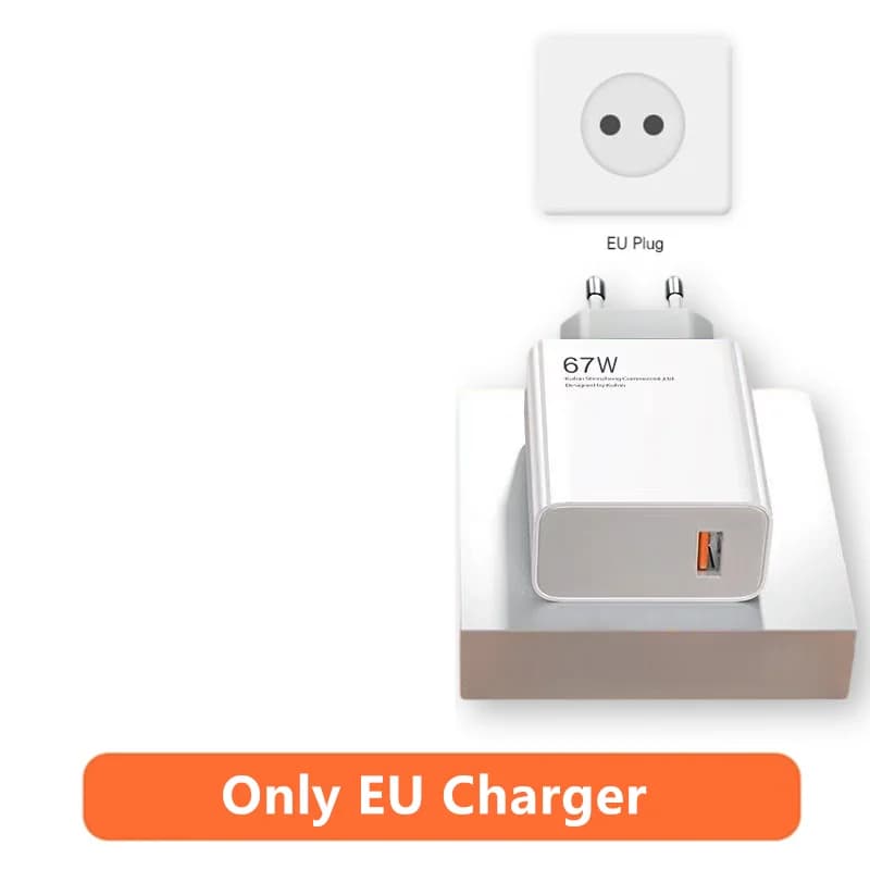 Chargeur USB rapide Snap67 W, câble de charge de type C, Xiaomi 10 11 12 Lite 13T 14 Redmi Note 10S