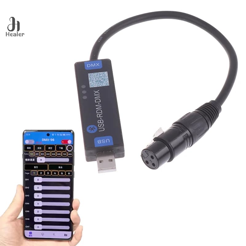 Dialer DMX USB-RMD-DMX pour application Mobile, lumière de scène, sans fil, Bluetooth, contrôleur DM