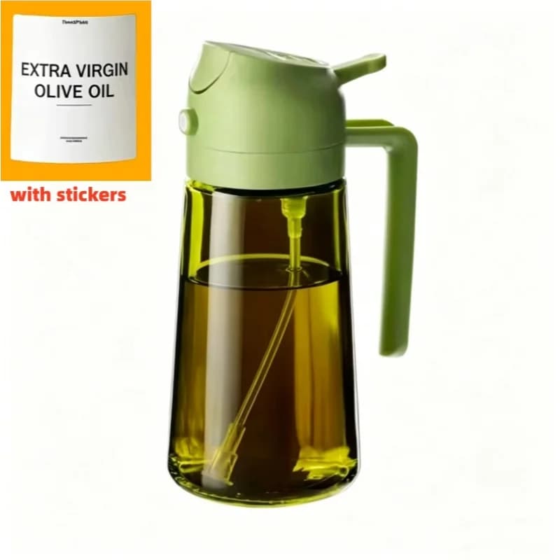 Bouteille pulvérisateur d'huile d'olive, pulvérisateur de cuisine en verre intégré pour pulvériser e