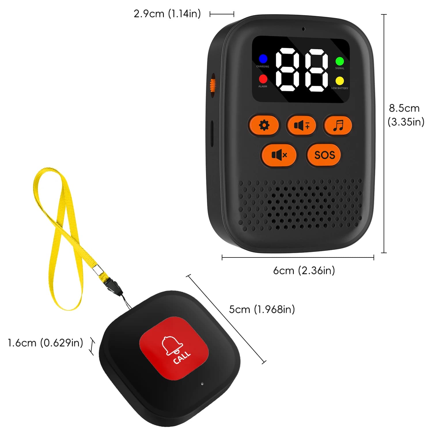 Système de téléavertisseur sans fil, bouton d'appel d'urgence SOS pour soins aux personnes âgées, bo