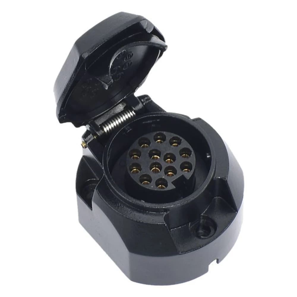Adaptateur de prise de remorque européenne 12V 13 broches, étanche, connecteur électrique, prise de