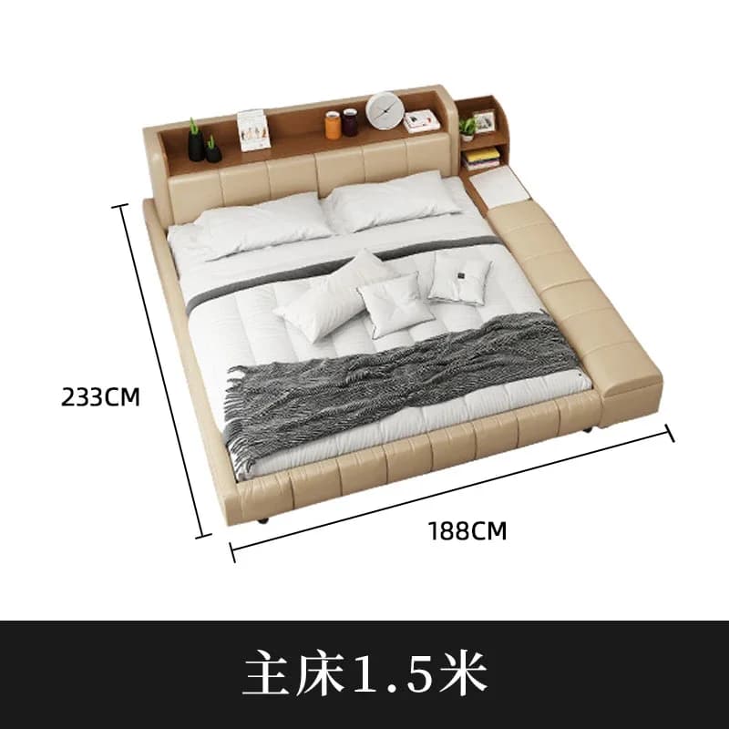 Têtes de lit Double imperméable minimaliste multifonctionnel lit de luxe tables de chevet japonais M