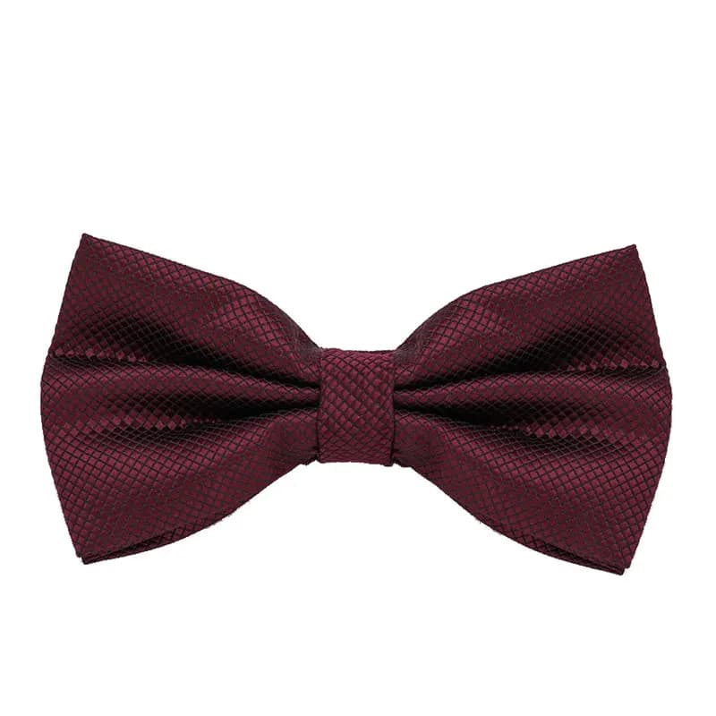 Noeud papillon solide pour hommes, mode solide, à carreaux, pour Banquet de mariage, noir, or, rouge
