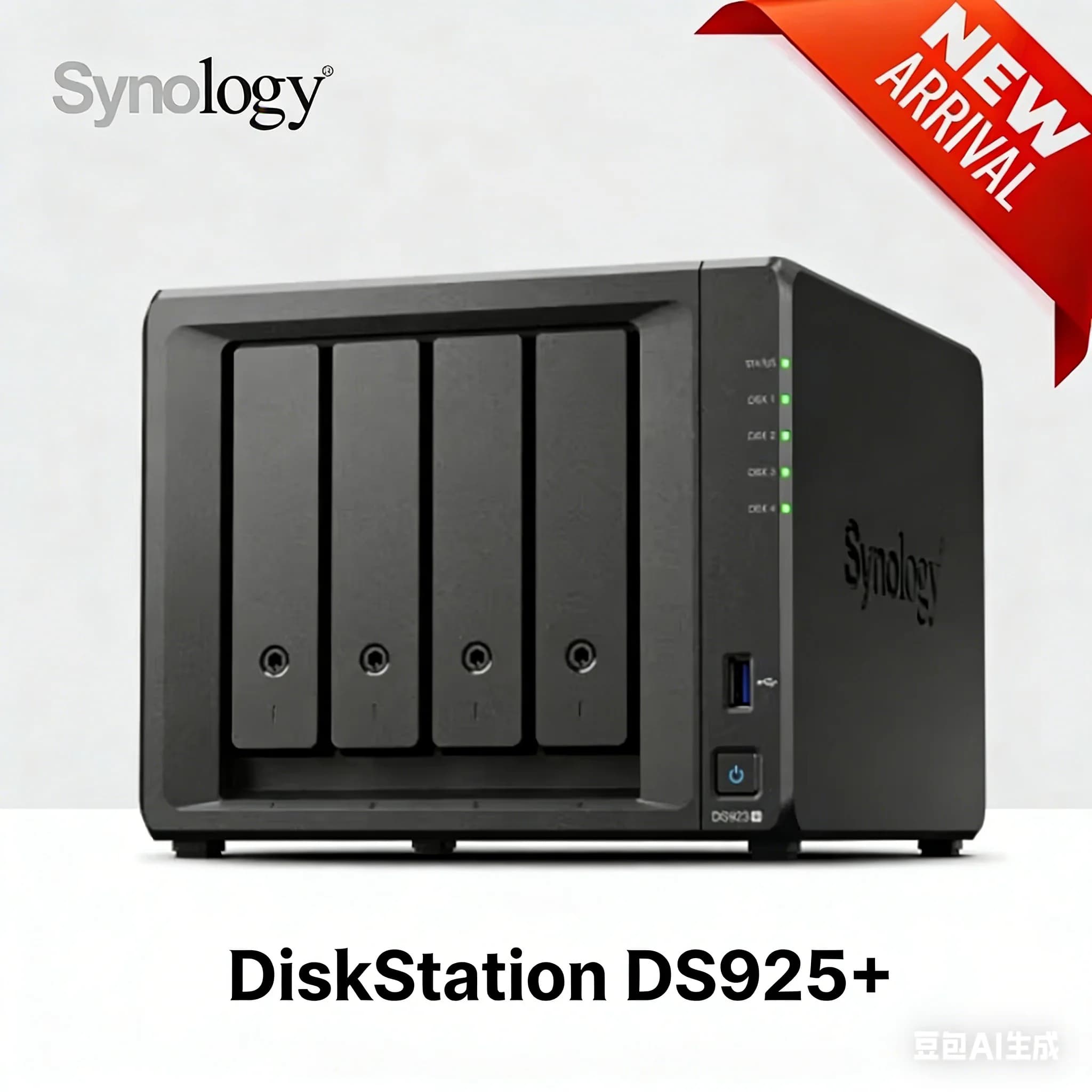 Serveur de stockage en nuage NAS Synology DS923+/DS925+ PLUS 4G à 4 baies, DiskStation, pour la gest
