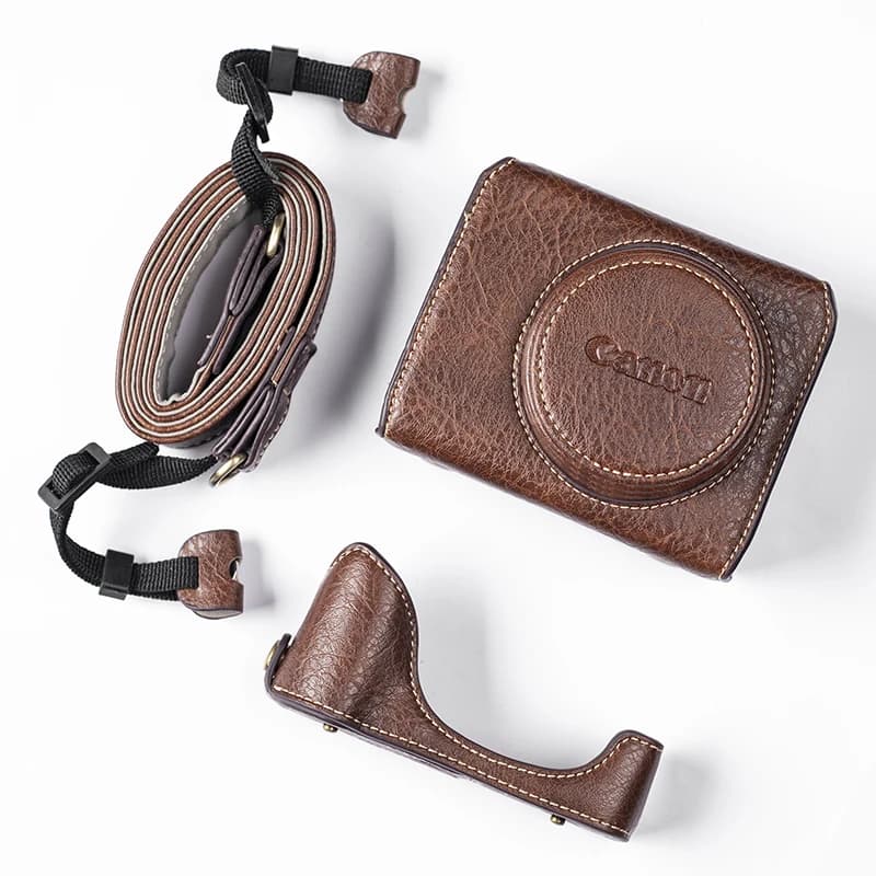 Étui de luxe en cuir PU pour appareil photo, pour Canon PowerShot G7X Mark II III G7X II G7XII G7X I