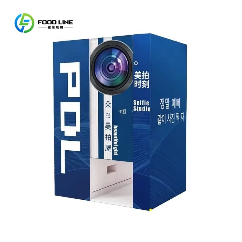Machine Photo Booth 360 Personnalisée Style Coréen Populaire avec Imprimante et Cadre LED pour Selfi