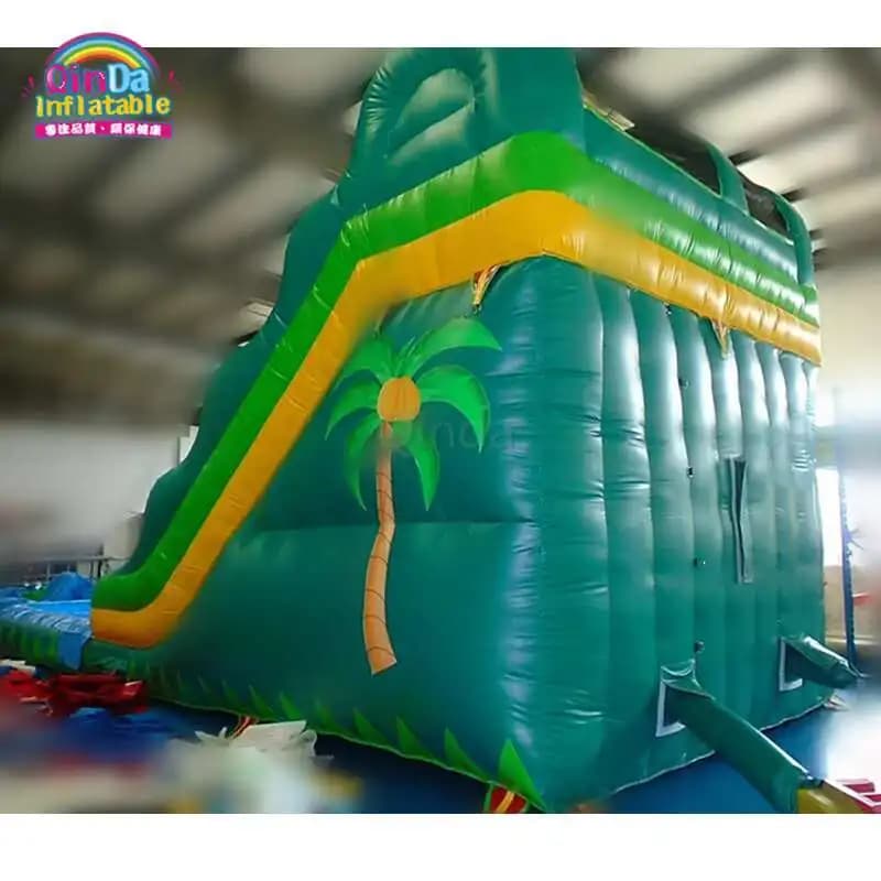 Toboggan gonflable bon marché avec piscine/glissière gonflable d'été avec piscine pour enfants/la lo